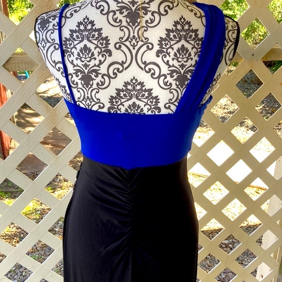 SWEET STORM | One Shoulder Color Block Formal  Dress - Picture 3 of 8